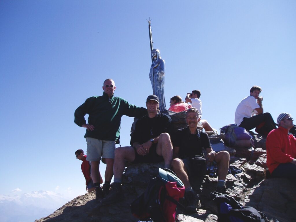 Monte Emilius (3559 meter) Aosta 2003, Maarten, Kees, Jan